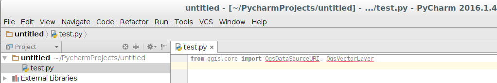 How to setup PyCharm for QGIS development